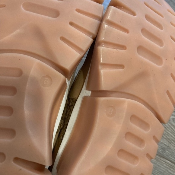 New Seychelles I’ll Be there Leather Shearling Neutral Boho Athleisure Sneaker - Picture 14 of 14